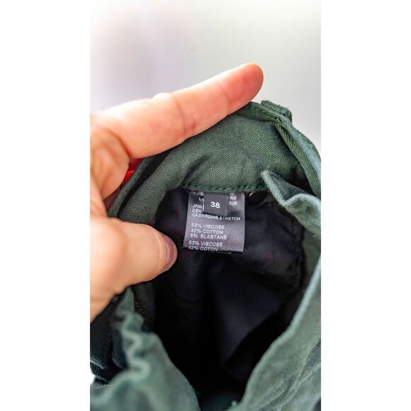 Joseph Gabardine Stretch High Rise Button Fly Straight Leg Trouser Pants Size 6 - Picture 4 of 13